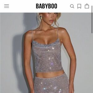 Nora Silver Sequin Camisole Top